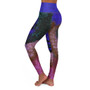Rubens Purple Pink Isabella High Waisted Yoga Leggings by Neoclassical Pop Art