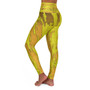 Abstract Tiger Signature High Waisted Yoga Leggings by Neoclassical Pop Art