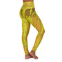 Abstract Tiger Signature High Waisted Yoga Leggings by Neoclassical Pop Art
