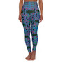 Da Vinci Blue Cross High Waisted Yoga Leggings