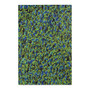 Abstract Blue in Green Area Rugs