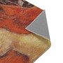 Botticelli Minerva Orange Brown Area Rugs  by Neoclassical Pop Art