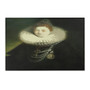 On Sale Rubens Portrait of a Woman Dark Green Area Rugs  by Neoclassical Pop Art