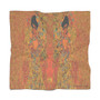 Klimt Portrait Orange Poly Scarf