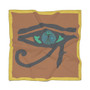 Da Vinci  Eye of the Art Turquoise Poly Scarf by Neoclassical Pop Art