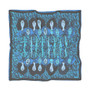Klimt Light Blue Poly Scarf