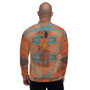Paul Gauguin Caribbean Woman Blue Orange Bomber Jacket  by Neoclassical Pop Art