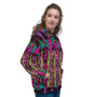 Klimt's Beethoven Pink Unisex Hoodie by  Neoclassical Pop Art