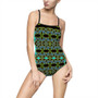 Da Vinci Cross Women's One-piece Swimsuit  by Neoclassical Pop Art