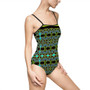 Da Vinci Cross Women's One-piece Swimsuit  by Neoclassical Pop Art