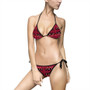Klimt Bethhoveen Red Black Women's Bikini Swimsuit