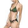 On Sale Da Vinci Alexander the Great Women's Bikini Swimsuit  by Neoclassical Pop Art