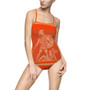 Orange Greek  Warrior Women's One-piece Swimsuit by Neoclassical Pop Art
