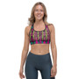 Gustav klimt purple green sports bra near