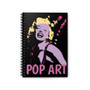 Marylin Monroe Pop Art Portrait Spiral Notebook - Ruled Line