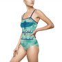 Da Vinci Imagine Women's One-piece Swimsuit  by Neoclassical Pop Art