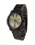 Da Vinci | Unisex Oversized Black Bracelet Golden Vitruvuan Man Watch