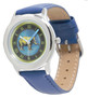 Rembrandt Kid's Stainless Steel Blue Leather Strap Watch by Neoclassical Pop Art