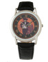 Manet Men's Classic Black Leather Strap Watch