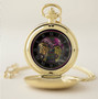 Van Gogh Hot Pink Hat Portrait Pocket Watch