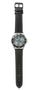 Da Vinci  Vitruvian Man Men's Stainless Steel Black Leather Strap Watch by Neoclassical Pop Art