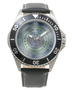 Da Vinci Vitruvian Man Men's Stainless Steel Black Leather Strap Watch