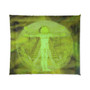 On Sale Leonardo  Da Vinci  Vitrvian Man Yellow Comforter by Neoclassical Pop Art