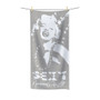 On Sale Marylin Monroe Mist Gray White Decorative Bath Towels by Neoclassical Pop Art