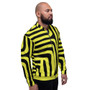 On Sale Yellow & Black Pop Sacred Geometry Bomber Jacket by Neoclassical Pop Art