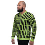 On Sale Neon Green & Black Sacred Geometry Bomber Jacket by Neoclassical Pop Art