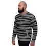 Grey & Black Pop Sacred Geometry Bomber Jacket