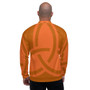 Orange Sacred Geometry Bomber Jacket by Neoclassical Pop Art