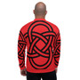 On Sale Sacred Geometry Red Black Pop Bomber Jacket  | Neoclassical Pop Art