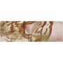 Macro Michelangelo Anatomical Adam detail: copper-gold marble veining on circular brushed metal.