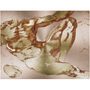 Close Michelangelo Anatomical Adam metal: abdomen and upper-leg musculature on luminous copper brush.