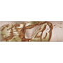Panoramic Michelangelo Anatomical Adam mat: geode-like copper-bronze swirls with crater brush center.