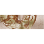 Wide Michelangelo Anatomical Adam desk mat: bronze marble swirls flanking open rose-gold brush crater.