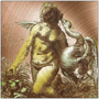 Da Vinci  Lady with a Swan Metal Prints  by Neoclassical Pop Art
