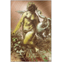 Da Vinci  Lady with a Swan Metal Prints  by Neoclassical Pop Art