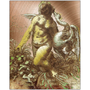Da Vinci  Lady with a Swan Metal Prints  by Neoclassical Pop Art