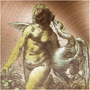 Da Vinci  Lady with a Swan Metal Prints  by Neoclassical Pop Art