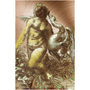 Da Vinci  Lady with a Swan Metal Prints  by Neoclassical Pop Art