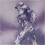 Rubens Anatomical Male Figure Purple Print on Metal by Neoclassical Pop Art