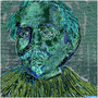 Jacob Jordaens Green Blue Pop Art Self Portrait Acrylic Prints by Neoclassical Pop Art