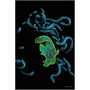 On sale Caravaggio Medusa in blue green black flame Acrylic Prints by Neoclassical pop art