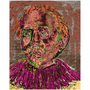 On sale Jacob Jordeans Orange pink Bronze Pop Art Self Portrait Acrylic Prints by Neoclassical Pop Art 