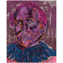 Jacob Jordaens Pink Purple Blue Pop Art Self Portrait Acrylic Prints by Neoclassical Pop Art