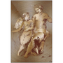 On Sale Raphael  Venus and Cupid Golden Metal Prints by Neoclassical Pop Art