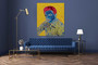 On Sale Elvis Presley Yellow red blue Pop Art Portrait Oil on Canvas by Neoclassical Pop Art