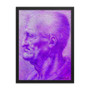 Leonardo Da Vinci purple Portrait of an Old Man Framed poster